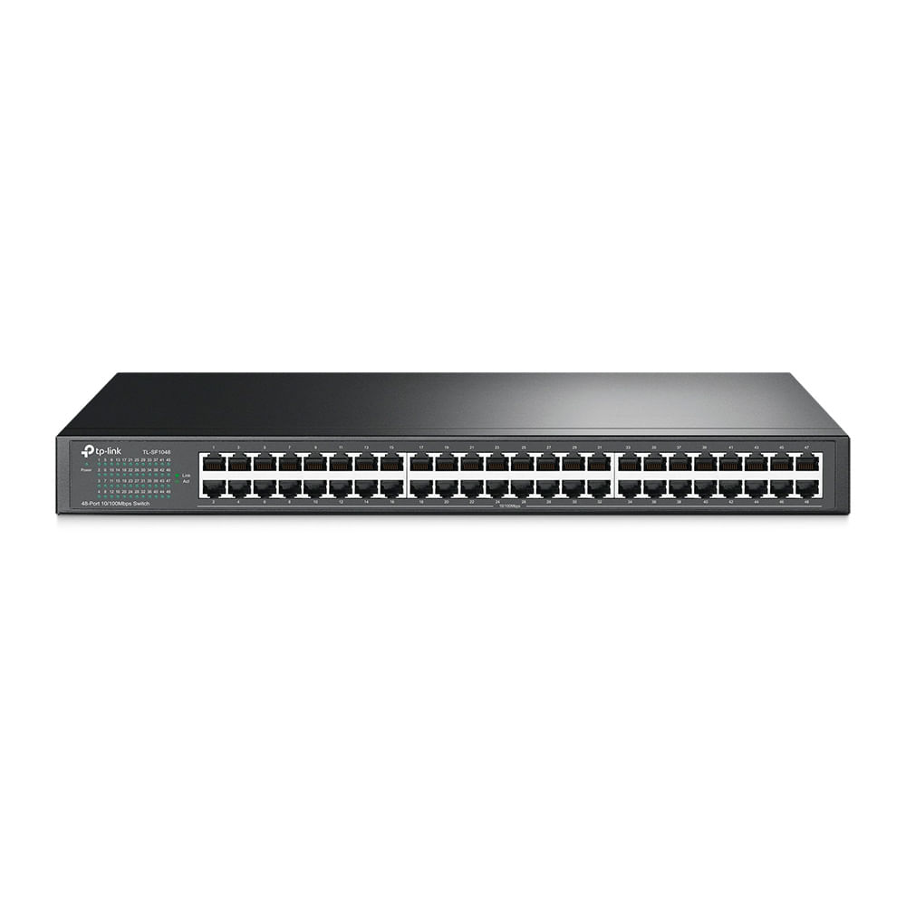 Imagen 1 del producto Switch TP-Link TL-SF1048 para rack, 48 puertos, Fast Ethernet, 10/100 Mbps, tecnología Plug & Play